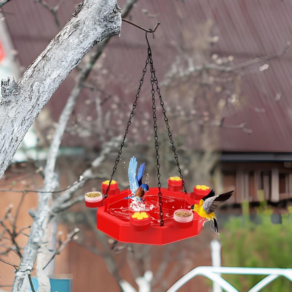 Hanging Wild Bird Feeder Plastic Bird Water Feeder Hummingbird Feeder Tray Outdoor красный
Hanging Wild Bird Feeder Plastic Bird Water Feeder Hummingbird Feeder Tray Outdoor красный