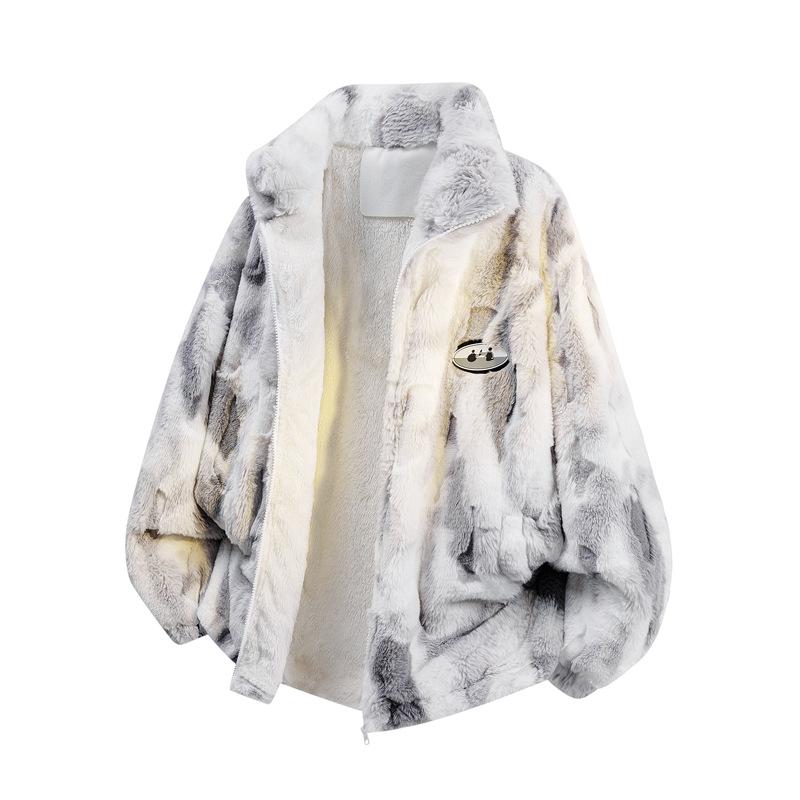 25 Winter Plus Size Velvet Thickened Rabbit Fur Couples Cotton Jacket XXL сірий колір
25 Winter Plus Size Velvet Thickened Rabbit Fur Couples Cotton Jacket XXL сірий колір