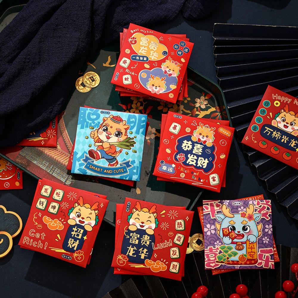 6шт/комплект CNY красный пакет многоцветный дракон Хун Бао счастливый дракон год новый год
6шт/комплект CNY красный пакет многоцветный дракон Хун Бао счастливый дракон год новый год