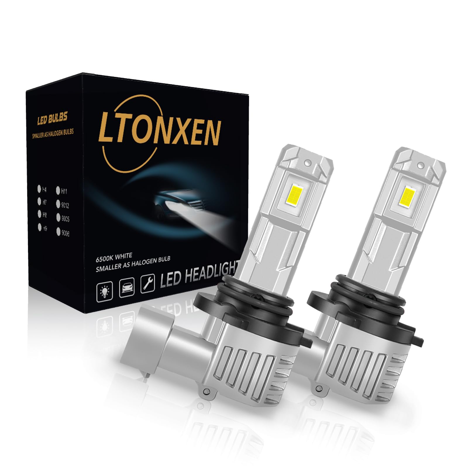 LTONXEN HB4/9006 LED Headlight, Ultra Compact, Hb4 LED Bulb, Brightness, 6,500K White, Easy Installation,
LTONXEN HB4/9006 LED Headlight, Ultra Compact, Hb4 LED Bulb, Brightness, 6,500K White, Easy Installation,