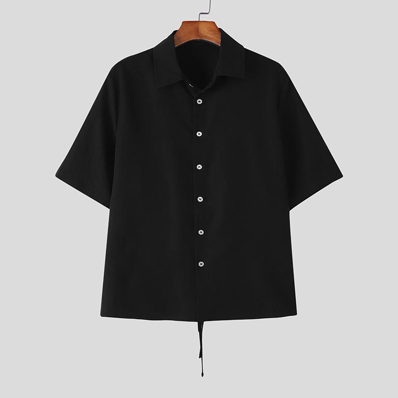 INCERUN Men Lapel Neck Short Sleeve Back Lace-up Buttons Up Casual Shirts 4XL чёрный
INCERUN Men Lapel Neck Short Sleeve Back Lace-up Buttons Up Casual Shirts 4XL чёрный