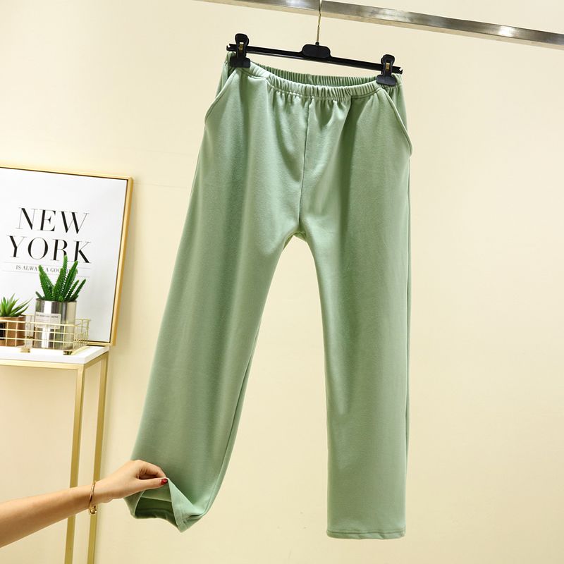 Fleece-lined Pajama Pants for Women Fall and Winter Dralon Casual Pants Plus Size Easiest for Match Thickened Cotton Pants Pure Color Home Loose Pants Greyish green 2XL (70.00 kg-85.00 kg recommended
Fleece-lined Pajama Pants for Women Fall and Winter Dralon Casual Pants Plus Size Easiest for Match Thickened Cotton Pants Pure Color Home Loose Pants Greyish green 2XL (70.00 kg-85.00 kg recommended
