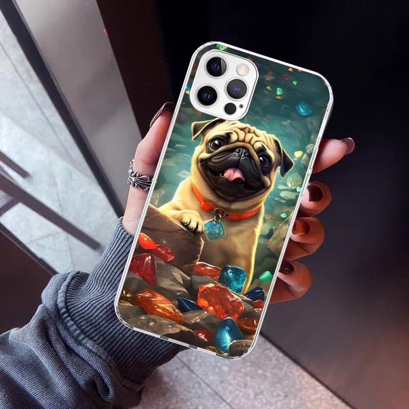 Love Pugs Cute Dog Phone Case for Apple iPhone 17 Air 16 16E 15 14 Plus 13 Mini 12 11 Pro Max 7 8 + SE 2020 Soft Cover Fundas 16 iPhone 12 (12 Pro)
Love Pugs Cute Dog Phone Case for Apple iPhone 17 Air 16 16E 15 14 Plus 13 Mini 12 11 Pro Max 7 8 + SE 2020 Soft Cover Fundas 16 iPhone 12 (12 Pro)