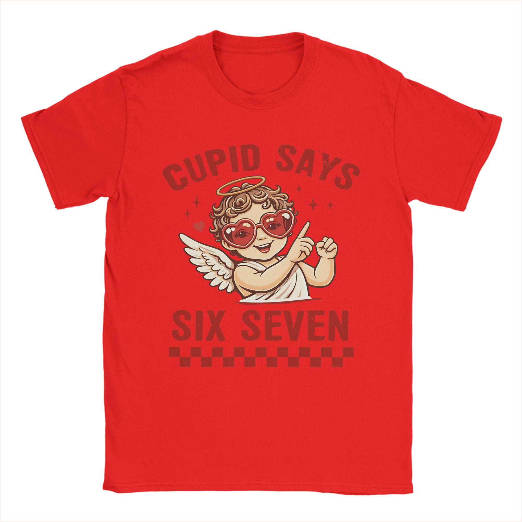 Casual T Shirt Summer Cupid Says Six Seven Funny Valentine day Love Quote Novelty T Shirts 100 Cotton Tee Shirt for Men Tees S
Casual T Shirt Summer Cupid Says Six Seven Funny Valentine day Love Quote Novelty T Shirts 100 Cotton Tee Shirt for Men Tees S