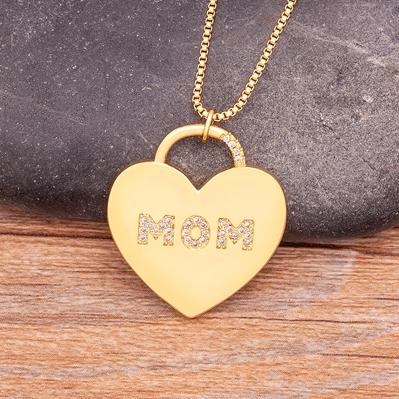Nidin Ins Fashion New Creative Design Zircon MOM Letter Heart Shape Necklace Personalized Jewelry Party Accessories Gift
Nidin Ins Fashion New Creative Design Zircon MOM Letter Heart Shape Necklace Personalized Jewelry Party Accessories Gift
