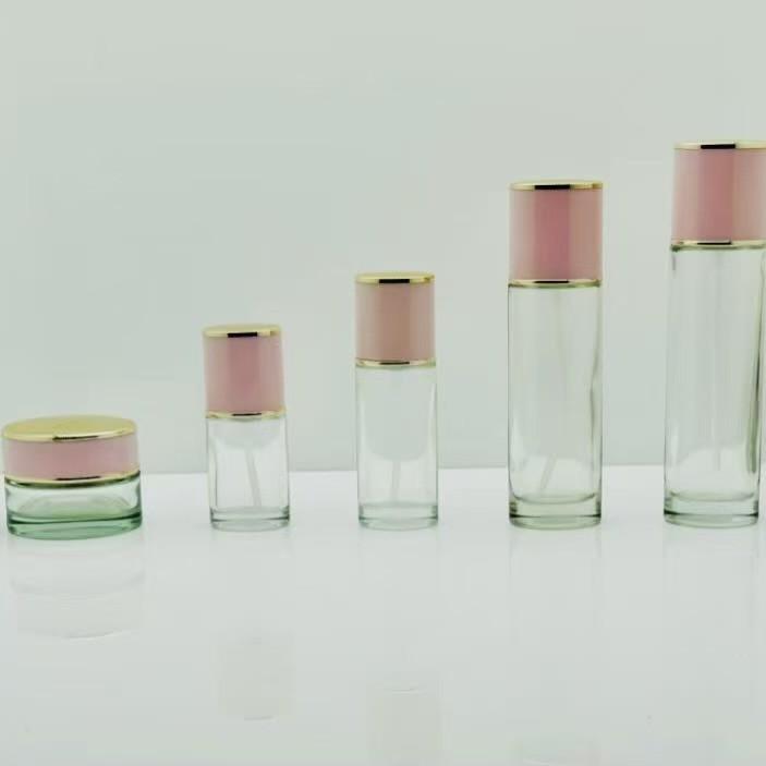 Pink Lady Skincare Set: Glass Bottles (30ml & 50ml) and Cream Jars (30g & 50g). 30ml; Cap & Pump + Clear Glass Bottle
Pink Lady Skincare Set: Glass Bottles (30ml & 50ml) and Cream Jars (30g & 50g). 30ml; Cap & Pump + Clear Glass Bottle