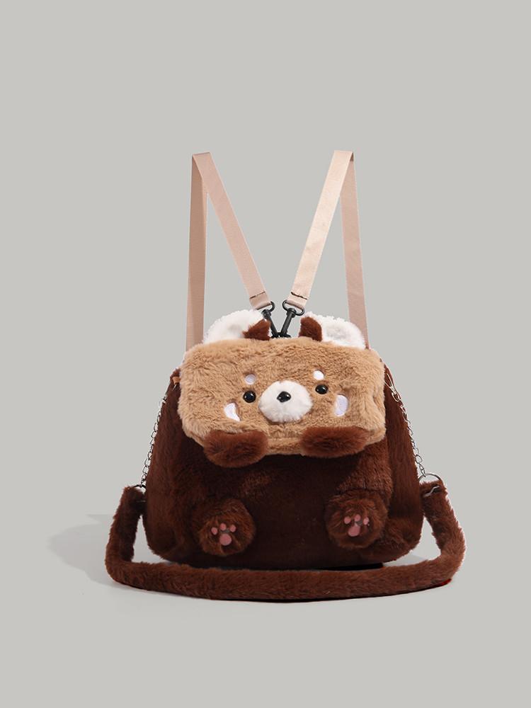 Autumn and winter new bag female doll one shoulder oblique span bag doll cartoon cute little schoolbag plush girl backpack коричневий
Autumn and winter new bag female doll one shoulder oblique span bag doll cartoon cute little schoolbag plush girl backpack коричневий
