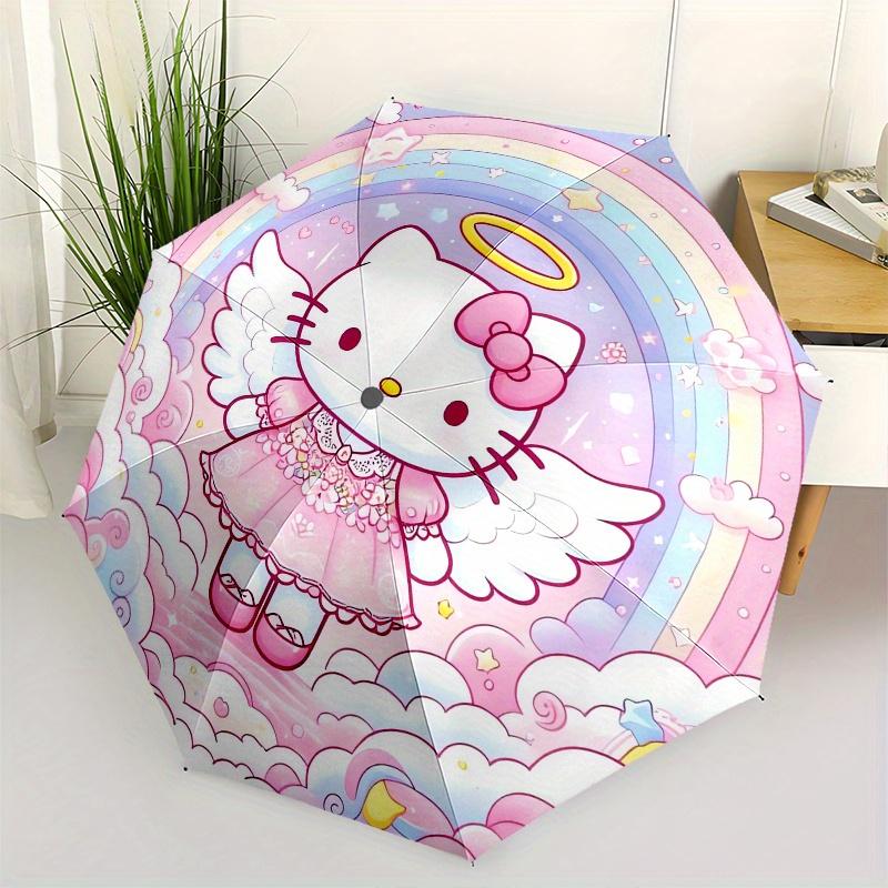Hello Kitty,Angelic Automatic Folding Umbrella-Simple 8-Rib Design, Bright Cartoon Pattern, Durable Iron Frame, Suitable For Travel, Outdoor
Hello Kitty,Angelic Automatic Folding Umbrella-Simple 8-Rib Design, Bright Cartoon Pattern, Durable Iron Frame, Suitable For Travel, Outdoor