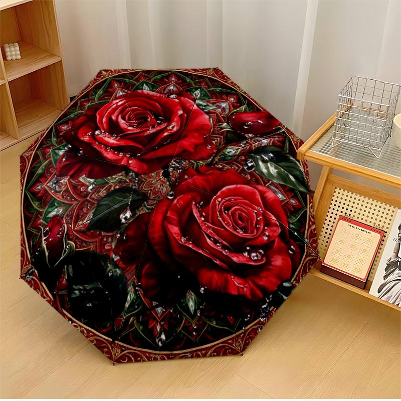 Circular Floral Insect Design Theme Automatic Umbrella Compact 8-Rib Design Sturdy Construction Durable Everyday Carry Umbrella Stylish Accessory
Circular Floral Insect Design Theme Automatic Umbrella Compact 8-Rib Design Sturdy Construction Durable Everyday Carry Umbrella Stylish Accessory