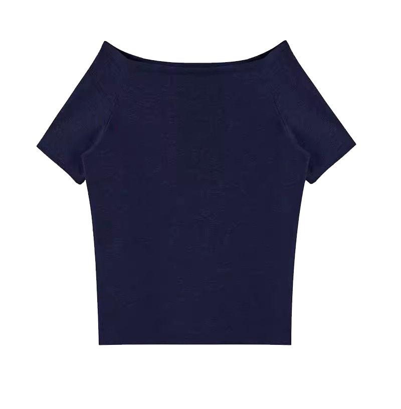 Футболка с открытыми плечами в непринужденном стиле, топ с коротким рукавом на одно плечо, который открывает плечо и делает вас стройнее S темно-синий
Футболка с открытыми плечами в непринужденном стиле, топ с коротким рукавом на одно плечо, который открывает плечо и делает вас стройнее S темно-синий