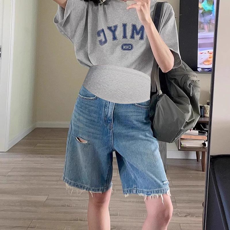 Women s Maternity Ripped Denim Shorts - Summer 2026 Lightweight, Plus Size, Loose Fit, Stylish Wide Leg, Slimming Five-Point Design 2XL
Women s Maternity Ripped Denim Shorts - Summer 2026 Lightweight, Plus Size, Loose Fit, Stylish Wide Leg, Slimming Five-Point Design 2XL