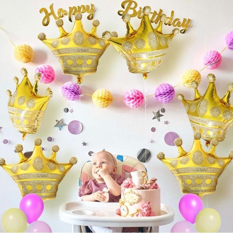 1 medium-sized golden crown aluminum film balloon, suitable for birthday celebrations, anniversaries and party decorations
1 medium-sized golden crown aluminum film balloon, suitable for birthday celebrations, anniversaries and party decorations