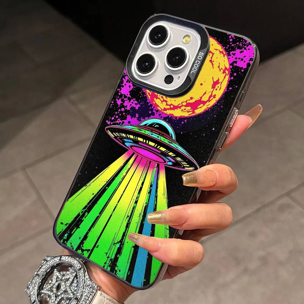 Эстетичный мультяшный инопланетный космический чехол для телефона iPhone 17,16,15,14,13,12,11 Plus,Pro Max,XS,Красочный серебристый чехол для телефона Funda Cover iPhone17air
Эстетичный мультяшный инопланетный космический чехол для телефона iPhone 17,16,15,14,13,12,11 Plus,Pro Max,XS,Красочный серебристый чехол для телефона Funda Cover iPhone17air