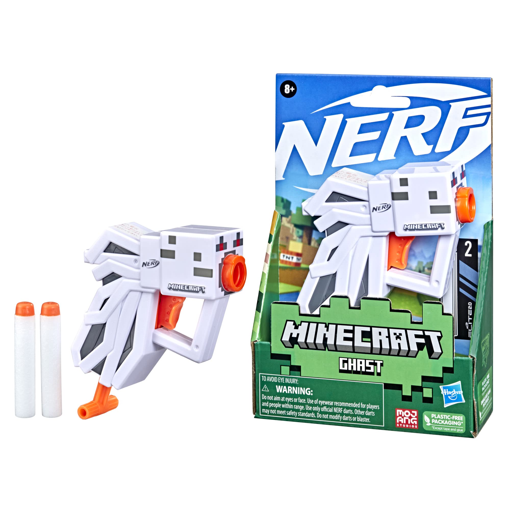NERF Microshot Minecraft Gust Mini Minecraft Gust Mob 2 Официальные дротики Nerf Elite с рукояткой для взвода капсюля F4421 Аутентичный продукт Бластер, белый
NERF Microshot Minecraft Gust Mini Minecraft Gust Mob 2 Официальные дротики Nerf Elite с рукояткой для взвода капсюля F4421 Аутентичный продукт Бластер, белый