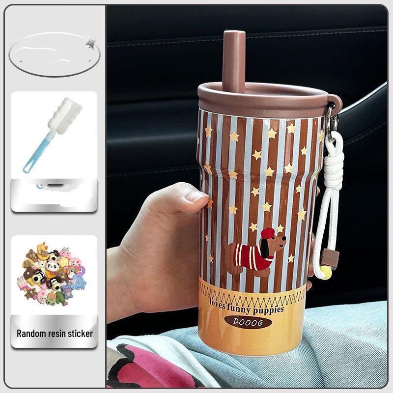 Shangqi 500ml Insulated Straw Cup with Handle
Shangqi 500ml Insulated Straw Cup with Handle