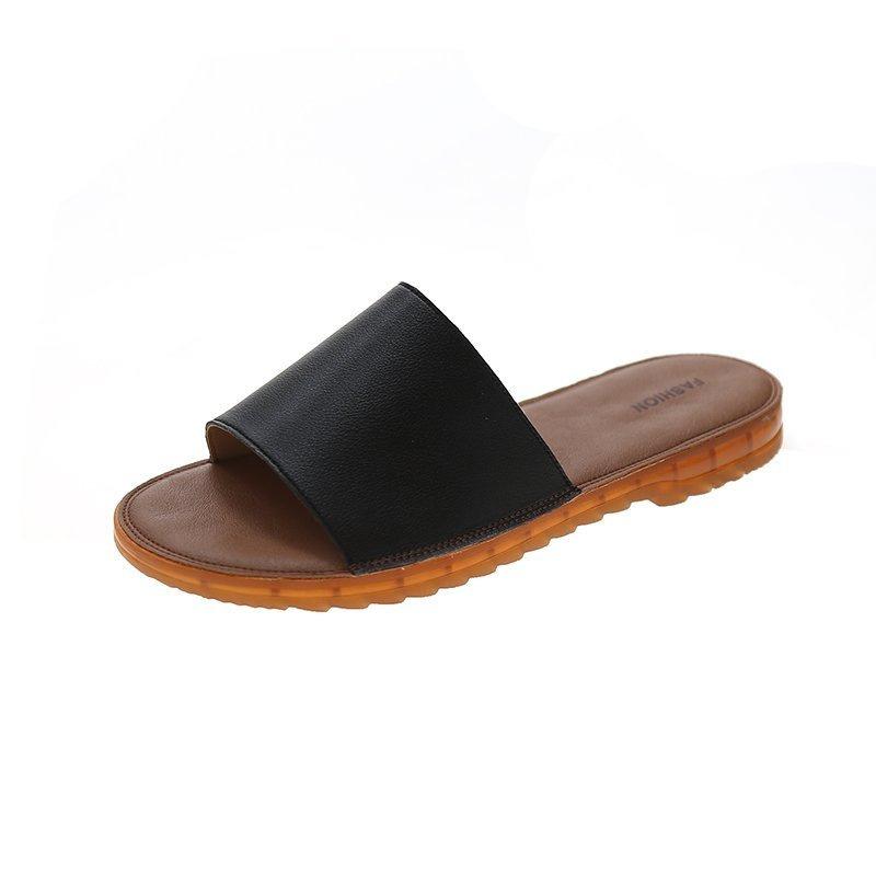Summer spring summer new wear leather soft bottom non-slip beef tendon bottom word mop versatile 35 чорний
Summer spring summer new wear leather soft bottom non-slip beef tendon bottom word mop versatile 35 чорний