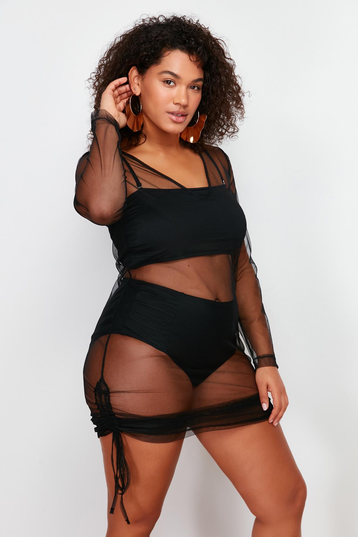 Women s Fashion New Plus Big Size Dress Black Fitted Mini Gathered Mesh Beach Dress XL чорний
Women s Fashion New Plus Big Size Dress Black Fitted Mini Gathered Mesh Beach Dress XL чорний