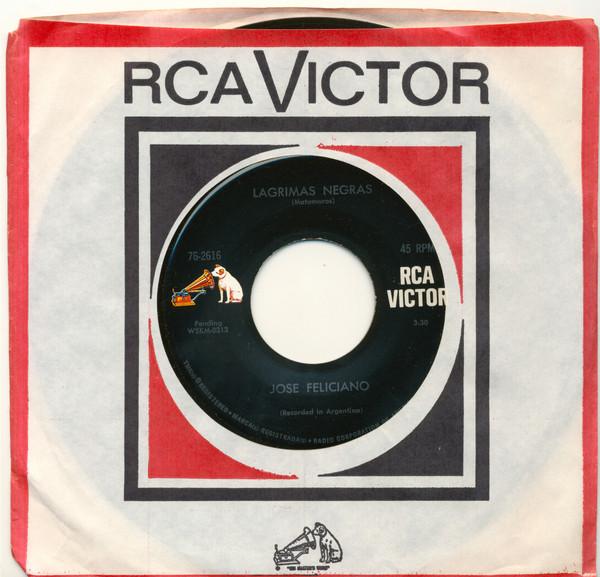 7inch Record JOSÉ FELICIANO - La Copa Rota / Lagrimas Negras 762616 RCA Victor US Latin Used
7inch Record JOSÉ FELICIANO - La Copa Rota / Lagrimas Negras 762616 RCA Victor US Latin Used