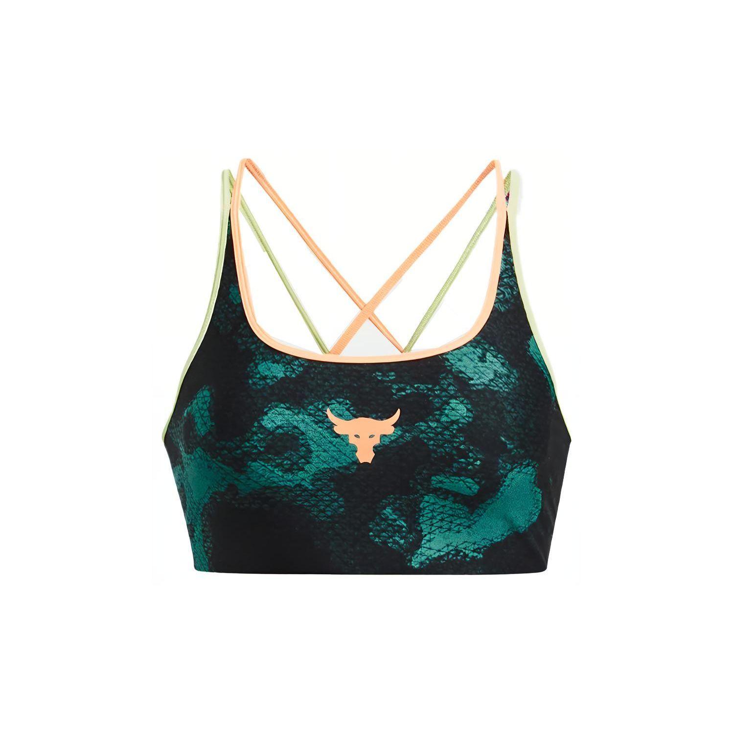 Under Armour Project Rock Printed Medium-Support Crossback Sports Bra Women Underwear Seaside-Blue 1377953-722 S
Under Armour Project Rock Printed Medium-Support Crossback Sports Bra Women Underwear Seaside-Blue 1377953-722 S