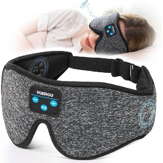 Voerou Sleep Headphones Bluetooth 5.4 Eye Mask, Sleep Mask with Bluetooth Headphones Wireless for Side Sleepers, Bulit-in Ultra-Thin Stereo Speakers сірий
Voerou Sleep Headphones Bluetooth 5.4 Eye Mask, Sleep Mask with Bluetooth Headphones Wireless for Side Sleepers, Bulit-in Ultra-Thin Stereo Speakers сірий