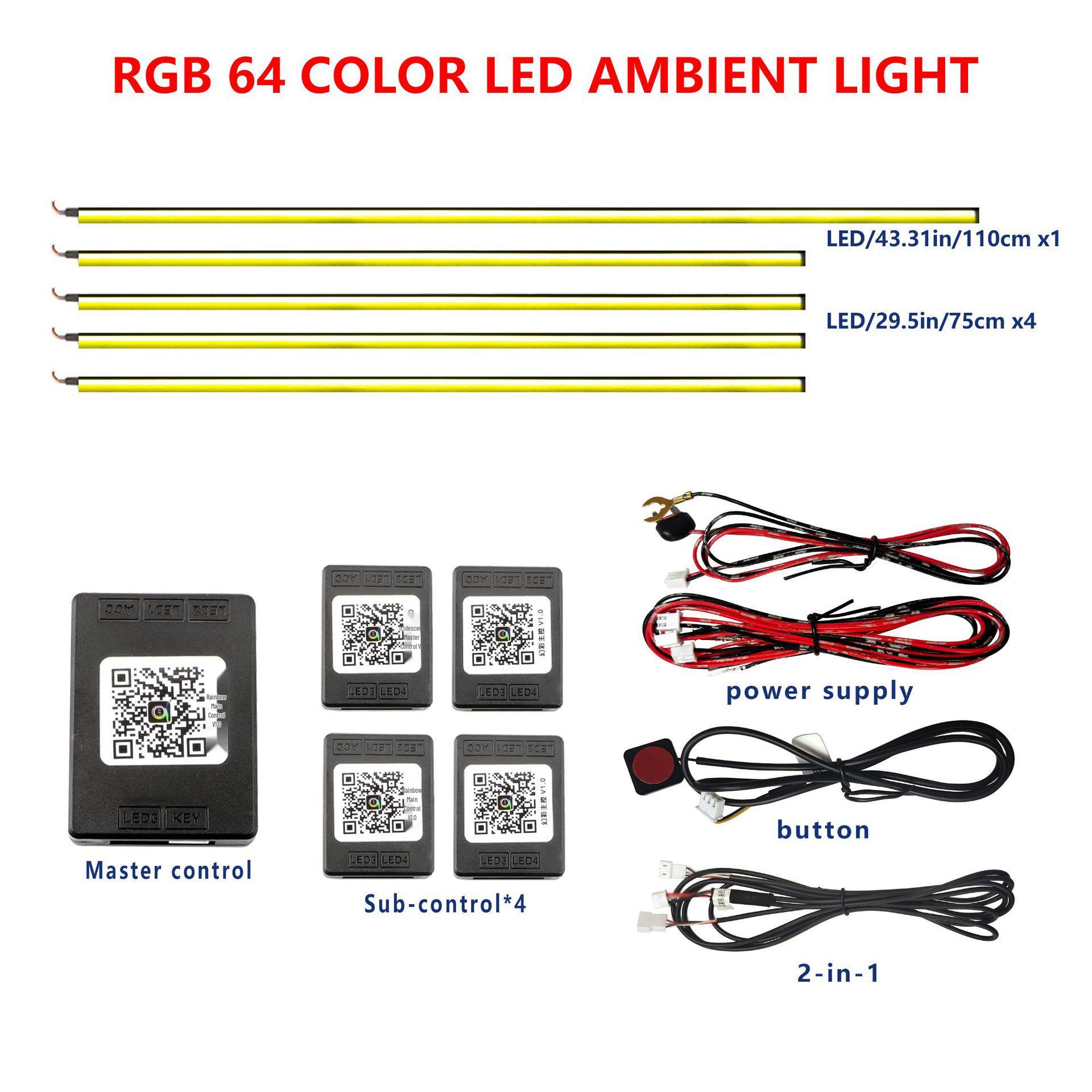 APP-Controlled LED Interior Lights for 2023-2024 GMC Yukon
APP-Controlled LED Interior Lights for 2023-2024 GMC Yukon