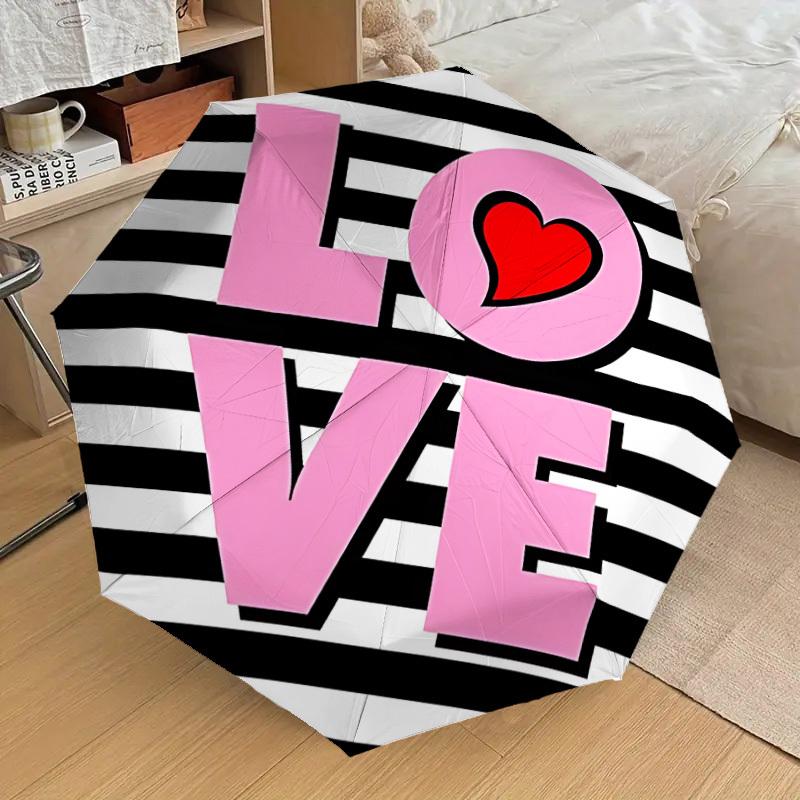 1pc LOVE Heart Print Automatic Folding Umbrella, Casual Outdoor Accessory, Birthday Festival Gift yy251126133
1pc LOVE Heart Print Automatic Folding Umbrella, Casual Outdoor Accessory, Birthday Festival Gift yy251126133