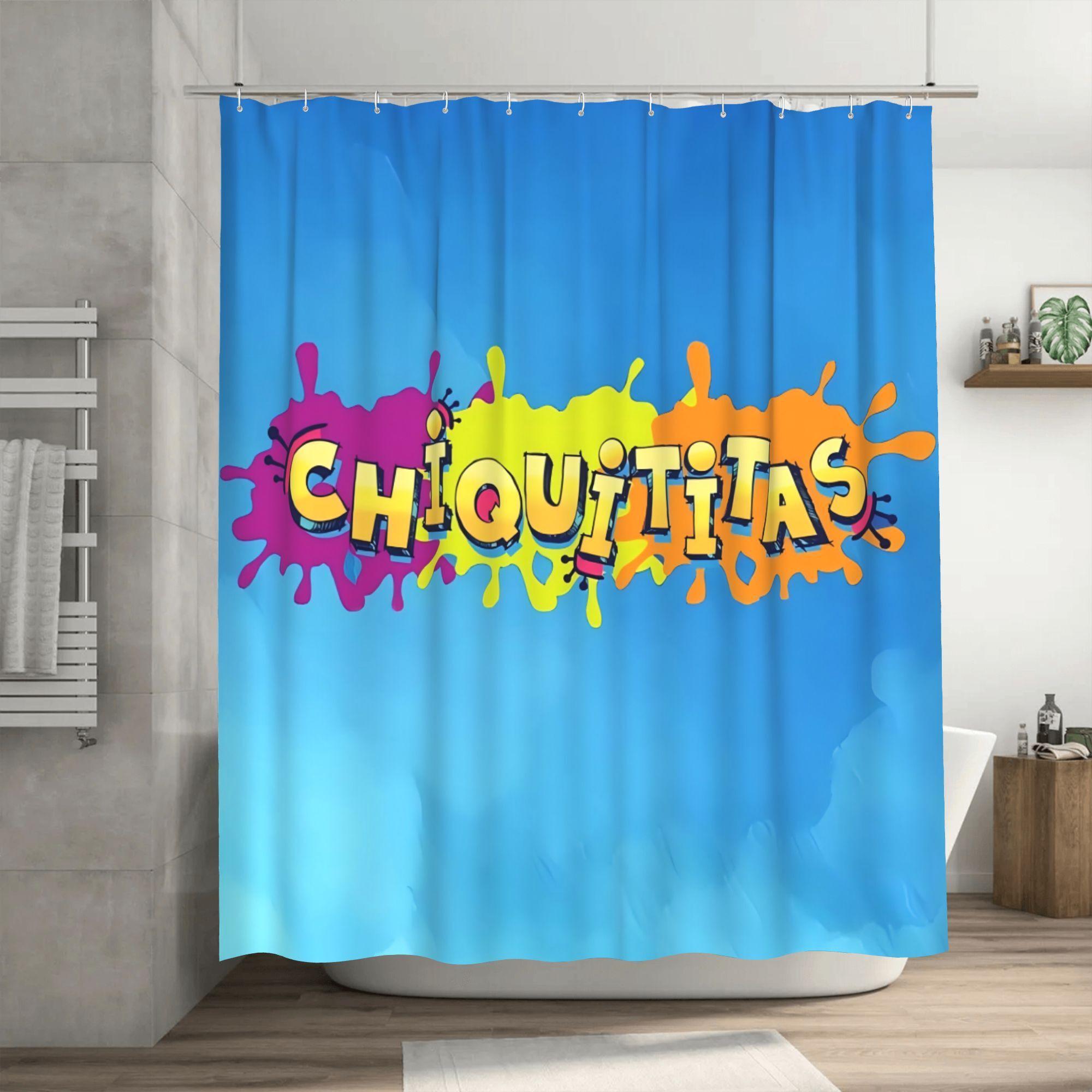 Chiquitimas Inspirational Fashion Shower Curtain With Hooks - Colorful Polyester, Removable & Durable Bathroom Decor, Machine W60H190(CM)-1 Pcs
Chiquitimas Inspirational Fashion Shower Curtain With Hooks - Colorful Polyester, Removable & Durable Bathroom Decor, Machine W60H190(CM)-1 Pcs