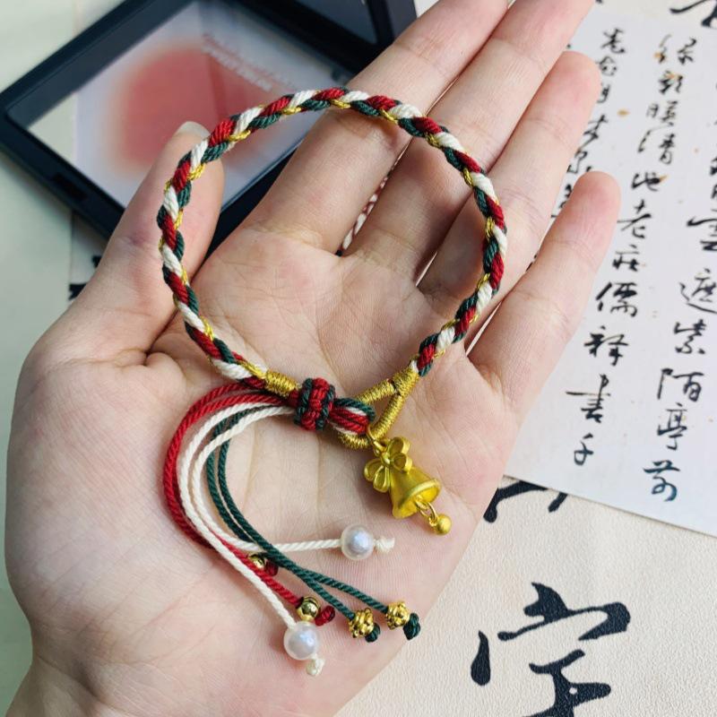 Рождественский цветной браслет ручной работы, плетеный: Универсальные, изысканные студенческие украшения для рук для пар
Рождественский цветной браслет ручной работы, плетеный: Универсальные, изысканные студенческие украшения для рук для пар