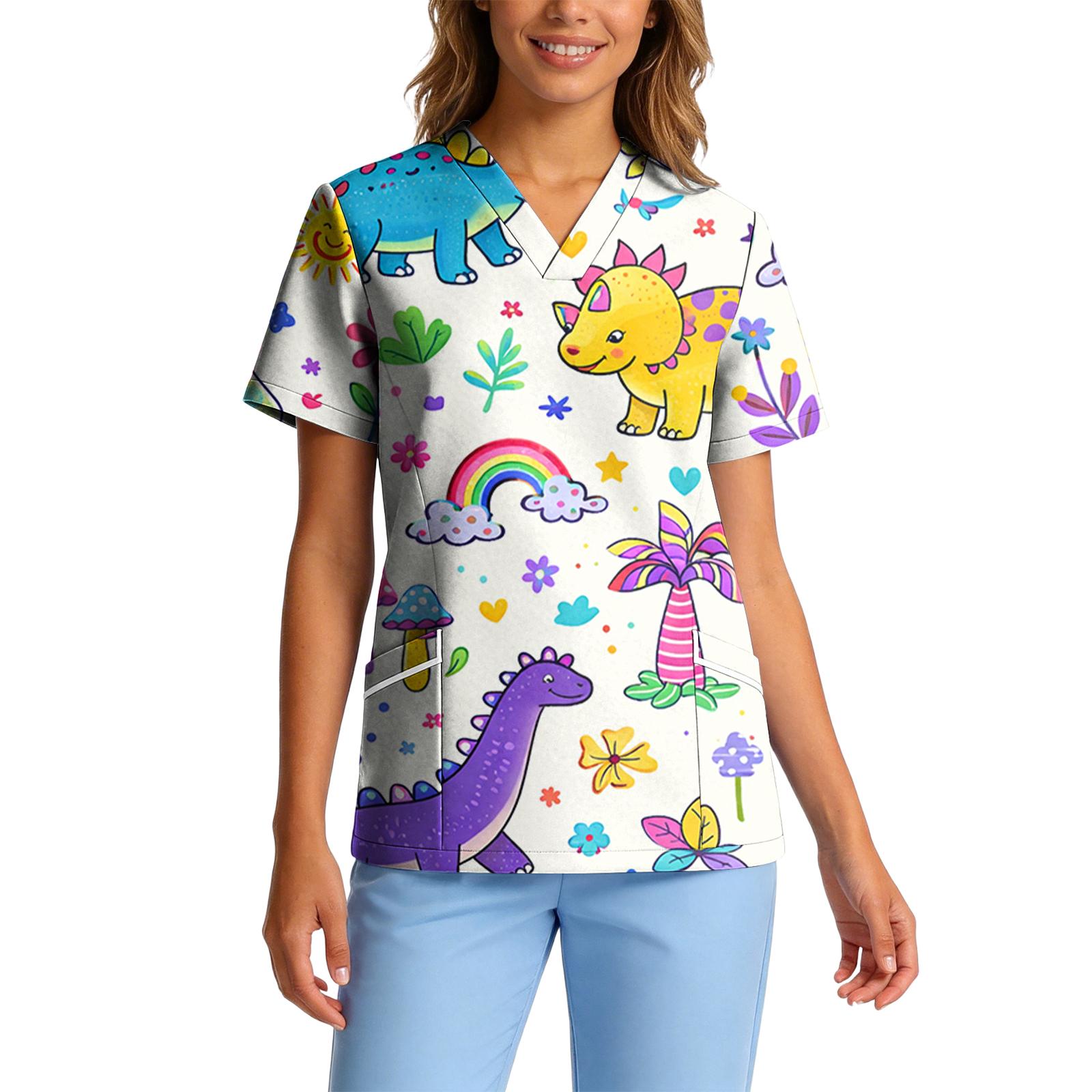 Women s Stretch Quick-Dry V-Neck Short Sleeve Workwear Top with Animal Print & Pockets L фіолетовий
Women s Stretch Quick-Dry V-Neck Short Sleeve Workwear Top with Animal Print & Pockets L фіолетовий