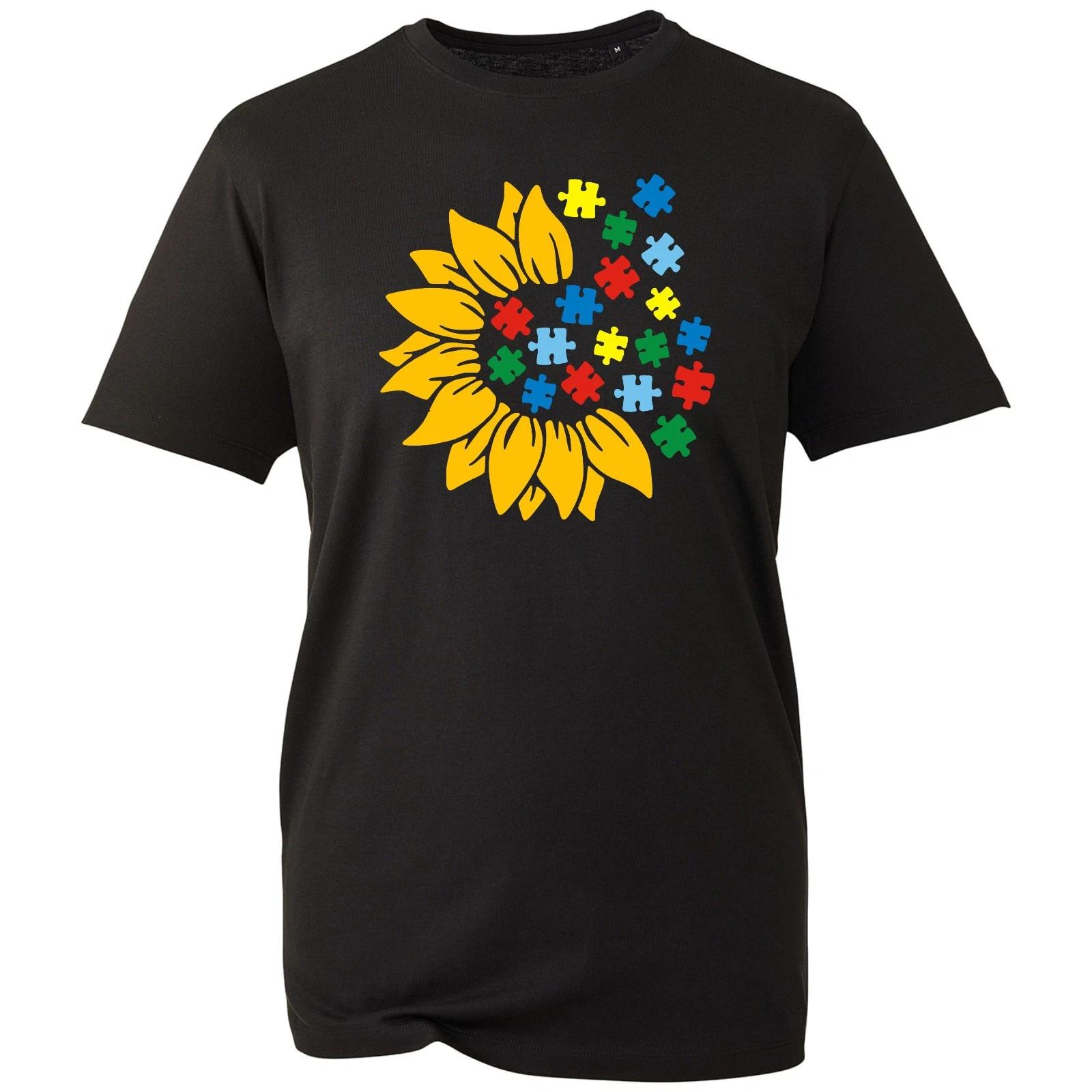 Sunflower Puzzle T-shirt Autism Themed Health Support Top Men s Unisex Gift Tee XL
Sunflower Puzzle T-shirt Autism Themed Health Support Top Men s Unisex Gift Tee XL