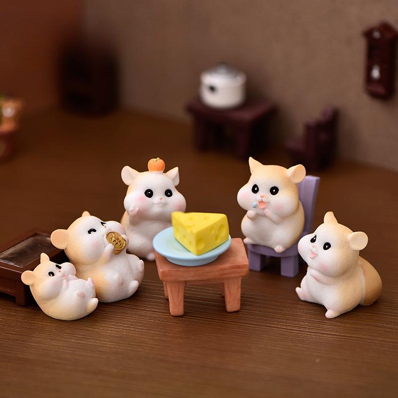 Gluttonous Hamster Micro-landscape Gardening Succulent Decoration Accessories Cheese Rice BagCute Little Animal Ornaments No. 9
Gluttonous Hamster Micro-landscape Gardening Succulent Decoration Accessories Cheese Rice BagCute Little Animal Ornaments No. 9