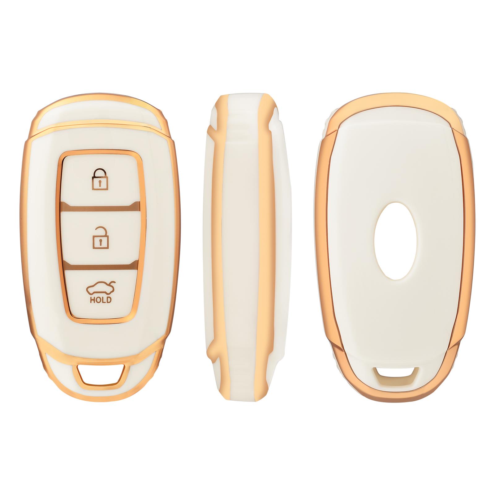 TPU Car Key Case Key Fob Cover Keychain For Hyundai I30 Ix35 KONA Encino Solaris Azera Grandeur Ig Accent Santa Fe Palisade біле золото кольору
TPU Car Key Case Key Fob Cover Keychain For Hyundai I30 Ix35 KONA Encino Solaris Azera Grandeur Ig Accent Santa Fe Palisade біле золото кольору