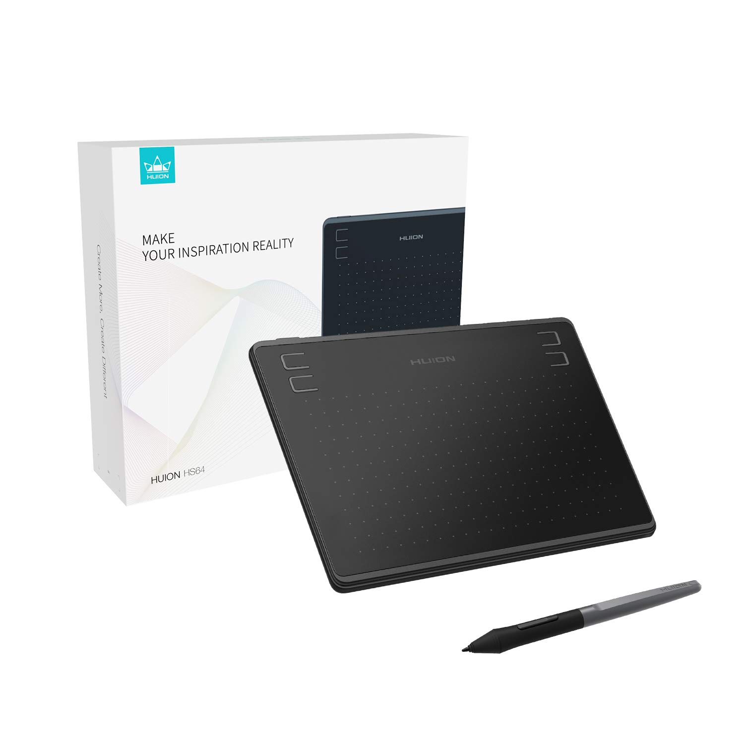HUION Pen Tablet HS64 Pen Tab Board Tab Сумісність зі смартфоном Сумісність з Android Сумісність з Windows Mac Сумісність із натиском пера чорний
HUION Pen Tablet HS64 Pen Tab Board Tab Сумісність зі смартфоном Сумісність з Android Сумісність з Windows Mac Сумісність із натиском пера чорний