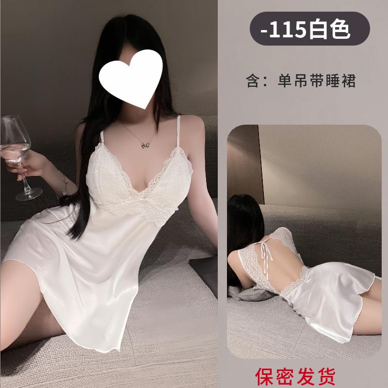 Melanie Deep V Satin Plus Chest Pad Backless Lace Lace Up Suspender Burka Loungewear Set 115 L білий
Melanie Deep V Satin Plus Chest Pad Backless Lace Lace Up Suspender Burka Loungewear Set 115 L білий