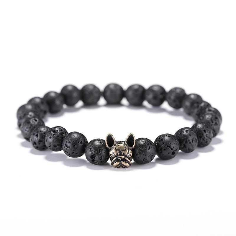 Noter New Fancy French Bulldog Bracelet 100% Natural Stone Braclet Beaded Dog Braslet Pulsera Homme Leisure Accessories Joias
Noter New Fancy French Bulldog Bracelet 100% Natural Stone Braclet Beaded Dog Braslet Pulsera Homme Leisure Accessories Joias