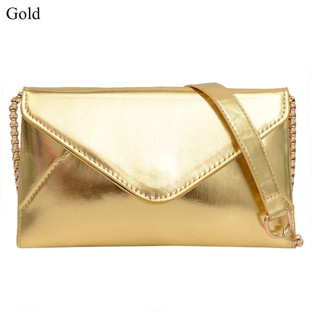 Вечерняя сумка на плечо с цепочкой из искусственной кожи, модный кошелек-клатч для женщин золотой
Вечерняя сумка на плечо с цепочкой из искусственной кожи, модный кошелек-клатч для женщин золотой
