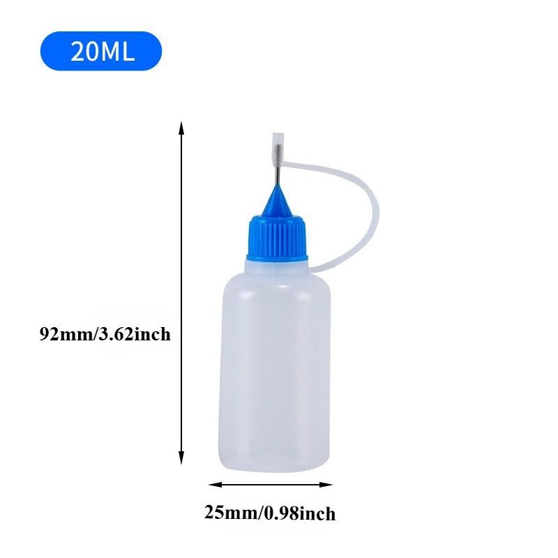 1pc 20-120ml Refillable Dropper Bottles, PE Plastic with Precision Needle Tip, Squeezable Applicator for Oils & Chemicals 20ml
1pc 20-120ml Refillable Dropper Bottles, PE Plastic with Precision Needle Tip, Squeezable Applicator for Oils & Chemicals 20ml