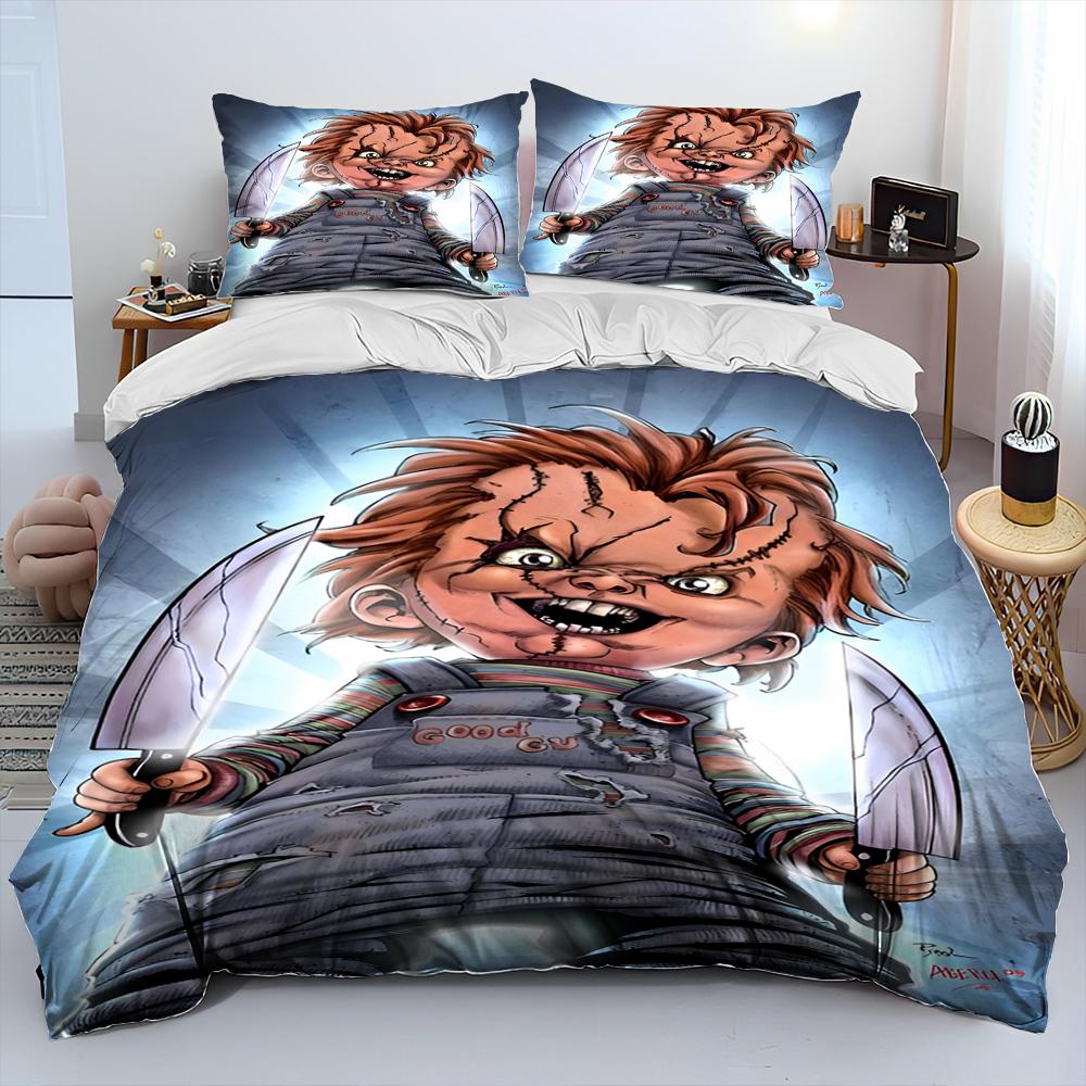 Horror Movie Character Chucky Saw Comforter Bedding SetDuvet Cover Bed Set Quilt Cover PillowcaseKing Queen Size Bedding Set US Twin(172*218cm)3pcs
Horror Movie Character Chucky Saw Comforter Bedding SetDuvet Cover Bed Set Quilt Cover PillowcaseKing Queen Size Bedding Set US Twin(172*218cm)3pcs