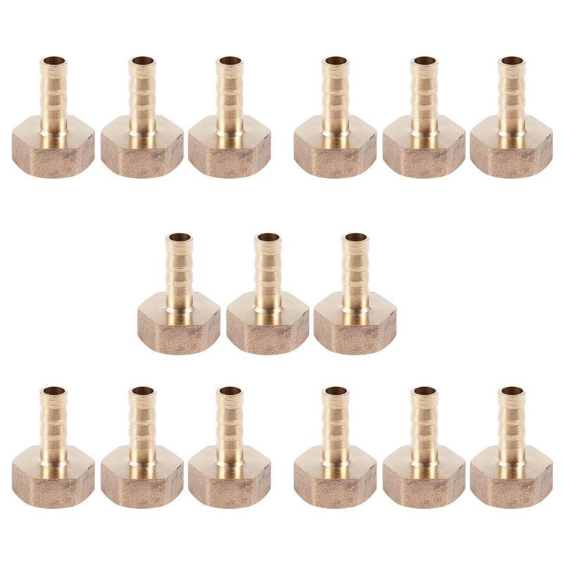 ABUL-15 Pcs 1/2 BSP Female Thread 8Mm Air Pneumatic Gas Hose Barbed Fitting Gold золотий
ABUL-15 Pcs 1/2 BSP Female Thread 8Mm Air Pneumatic Gas Hose Barbed Fitting Gold золотий