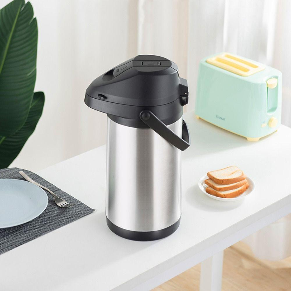 Stainless Steel Thermos Kettle Press-type Water Dispenser Household Airpot Coffee Pot Camping 1600ml
Stainless Steel Thermos Kettle Press-type Water Dispenser Household Airpot Coffee Pot Camping 1600ml