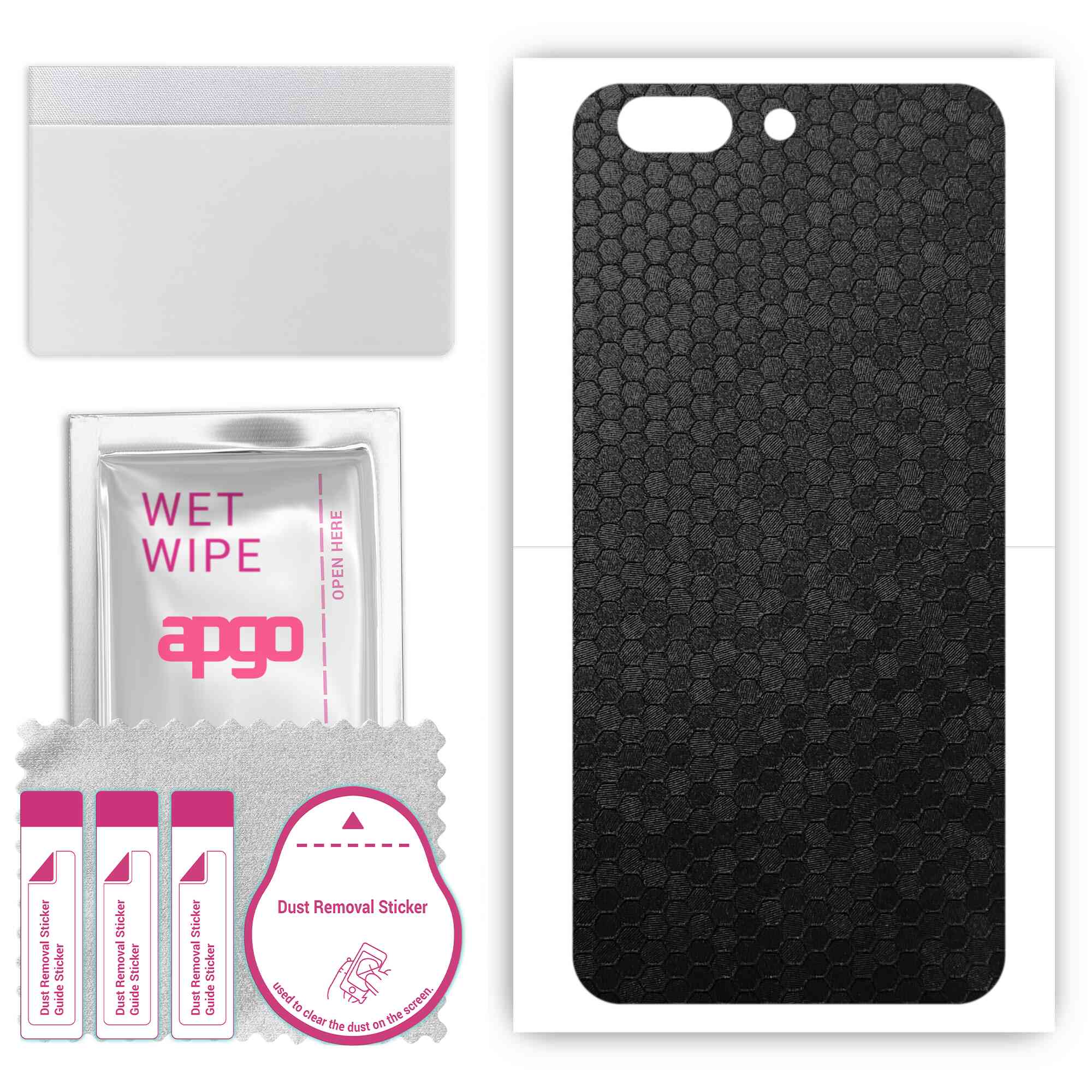 Apgo Protective Skin Sticker для задньої панелі, сумісної з OnePlus 5, Wrap Film, Foil, Vinyl - Pattern Black Honeycomb
Apgo Protective Skin Sticker для задньої панелі, сумісної з OnePlus 5, Wrap Film, Foil, Vinyl - Pattern Black Honeycomb