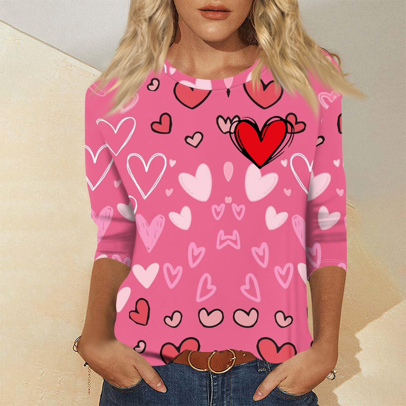 Женский модный и повседневный свитер с рукавом семь четвертей и принтом ко Дню святого Валентина M
Женский модный и повседневный свитер с рукавом семь четвертей и принтом ко Дню святого Валентина M