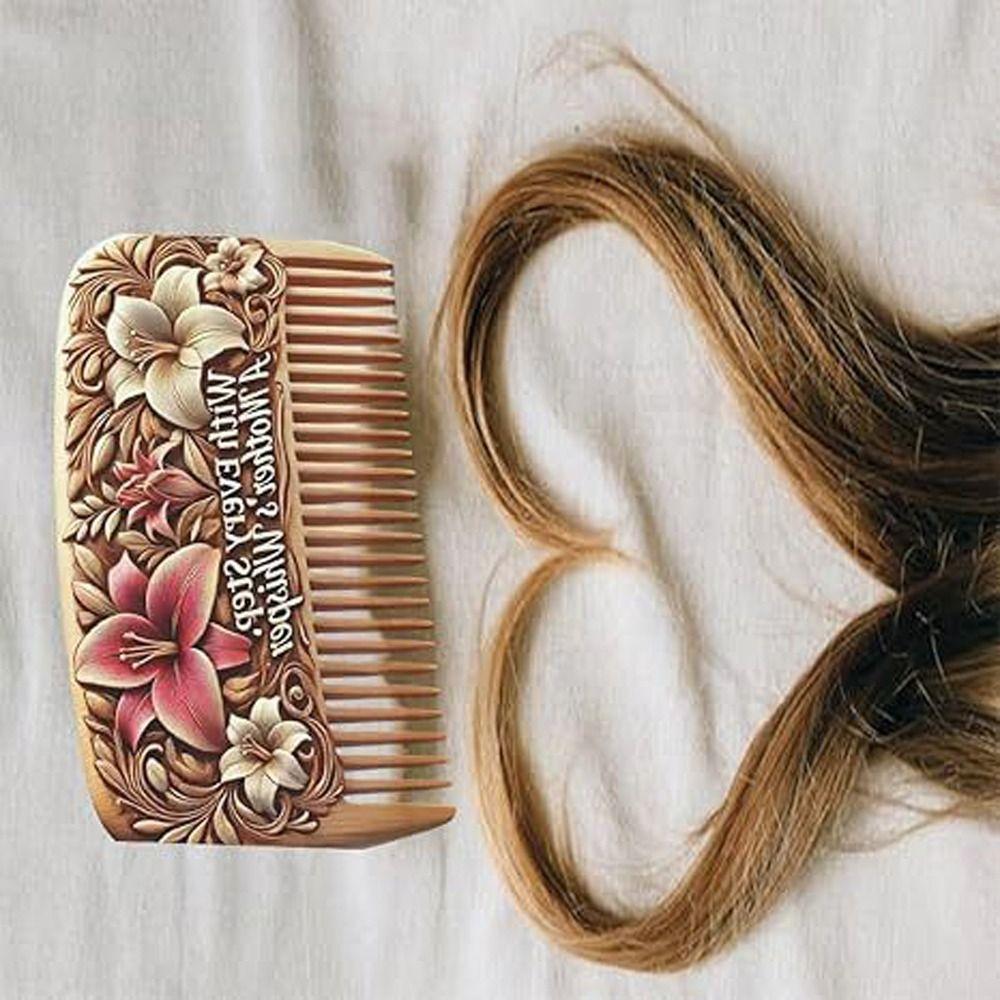 Natural Mother s Day Comb Comfortable Massage Wood Comb Fashion Wood Carving Combs For Women/Girl Style 1
Natural Mother s Day Comb Comfortable Massage Wood Comb Fashion Wood Carving Combs For Women/Girl Style 1