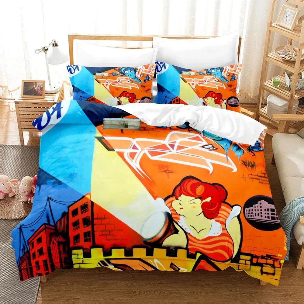 Grafiti Soft Duvet Cover Set Ten Style Patern Beding Stret Culture Decor Set King Quen Sized Dimensions Hip Hop Polyester Warm Comforter Cover 100*200cm Single
Grafiti Soft Duvet Cover Set Ten Style Patern Beding Stret Culture Decor Set King Quen Sized Dimensions Hip Hop Polyester Warm Comforter Cover 100*200cm Single