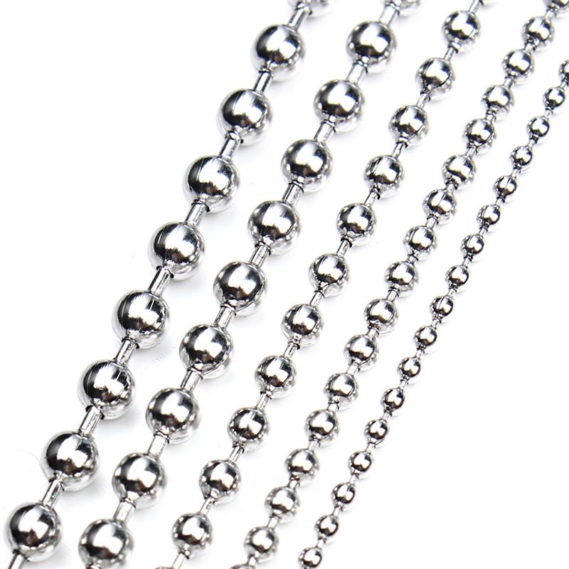 5 Yards/lot 1.5/2.0/2.4/3.2mm Stainless Steel Ball Chain Bulk For DIY Necklaces Jewelry Making Accessories Necklace Chain 1.5mm
5 Yards/lot 1.5/2.0/2.4/3.2mm Stainless Steel Ball Chain Bulk For DIY Necklaces Jewelry Making Accessories Necklace Chain 1.5mm