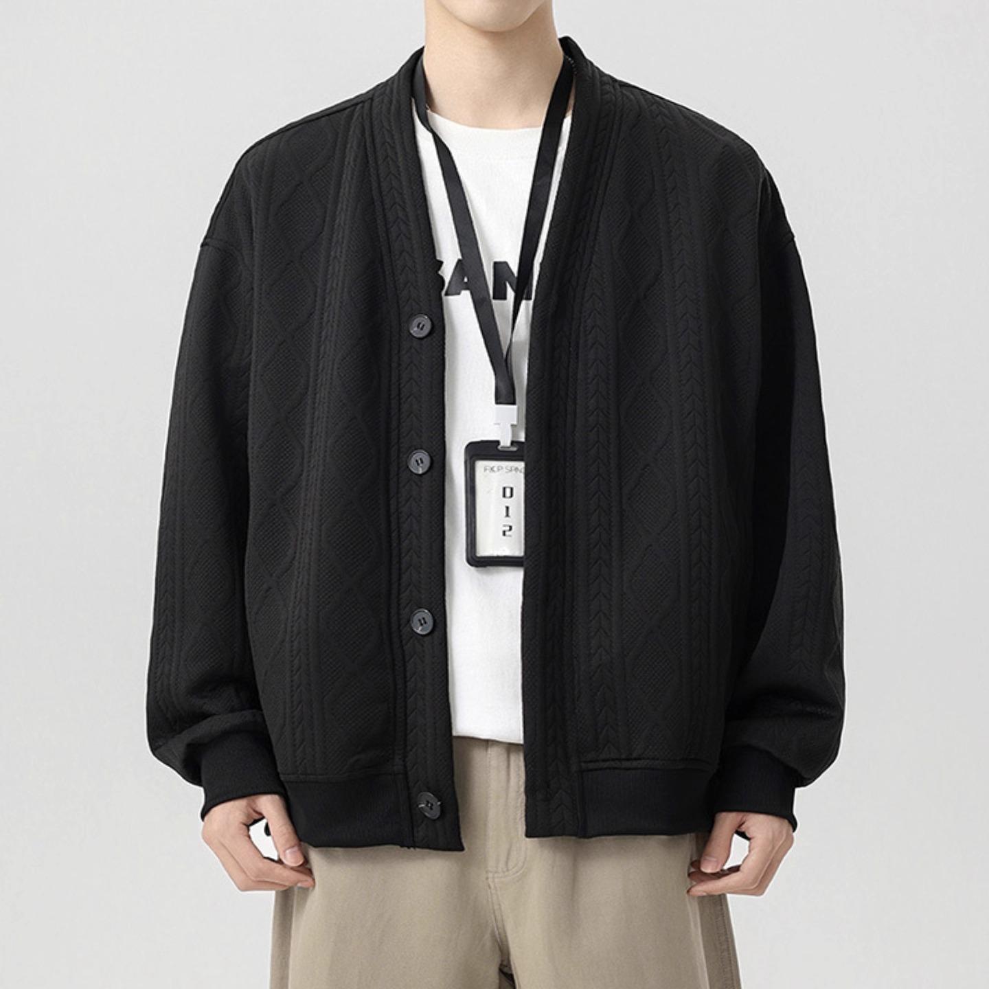 Men s Plus Size Jacquard Cardigan: V-Neck, Trendy Oversized Casual Jacket with Lazy Vibe 7XL чорний
Men s Plus Size Jacquard Cardigan: V-Neck, Trendy Oversized Casual Jacket with Lazy Vibe 7XL чорний