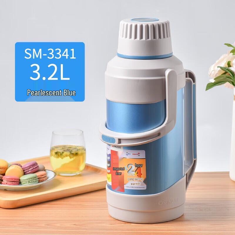3.2L Stainless Steel Thermos Bottle with Glass Liner
3.2L Stainless Steel Thermos Bottle with Glass Liner