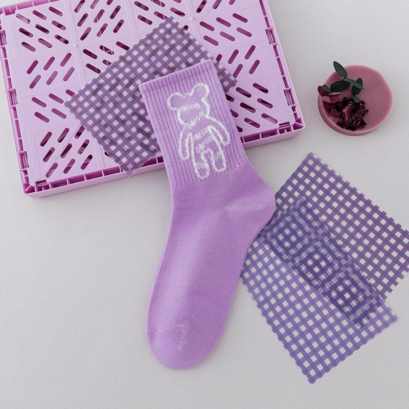 Фиолетовые хлопковые носки, модные спортивные носки с героями мультфильмов, весенние и летние носки
Фиолетовые хлопковые носки, модные спортивные носки с героями мультфильмов, весенние и летние носки