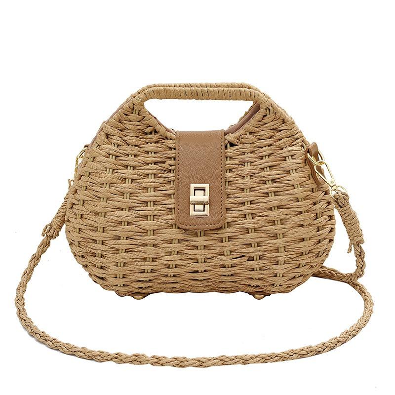 New high-quality straw woven bag women s summer new handbag pastoral style hand-woven хакі
New high-quality straw woven bag women s summer new handbag pastoral style hand-woven хакі