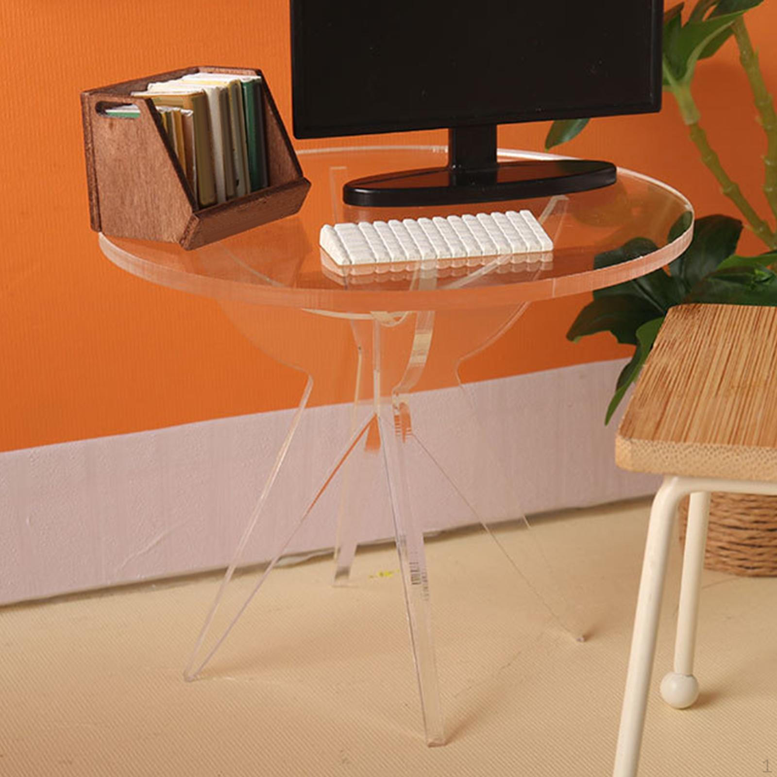 1/6 Coffee Table Round Decoration Simulation Life Scene Miniature Furniture Acrylic Tea Desk Model Clear
1/6 Coffee Table Round Decoration Simulation Life Scene Miniature Furniture Acrylic Tea Desk Model Clear